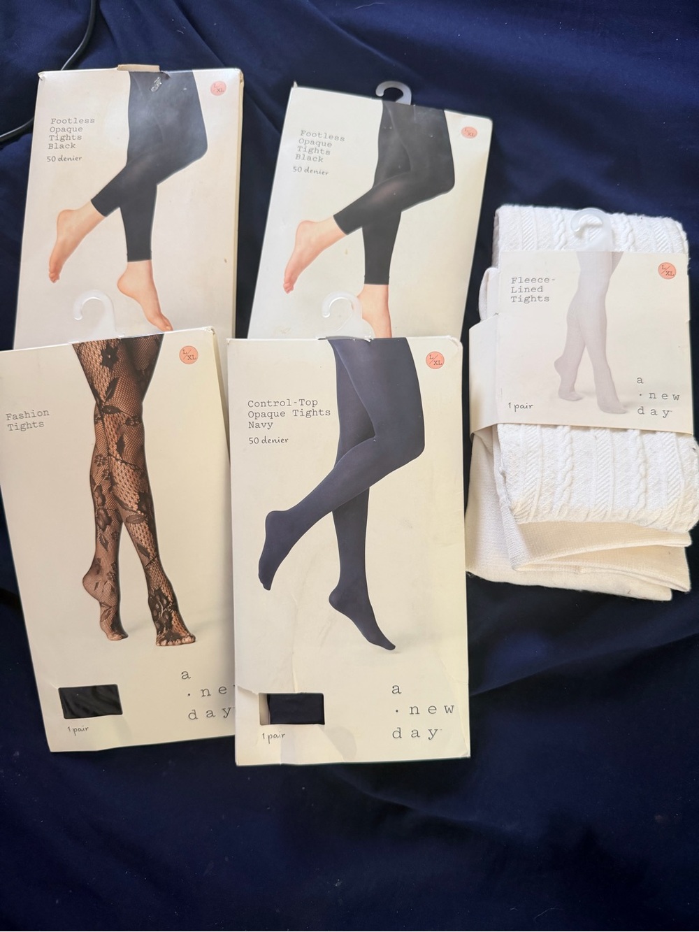 5 pairs of tights